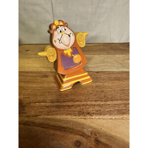 Disney Cogsworth Figurine • Vintage 1990s • Beauty and the Beast Collectible •